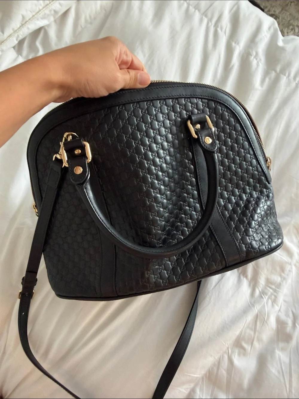 Gucci Black Embossed Bag